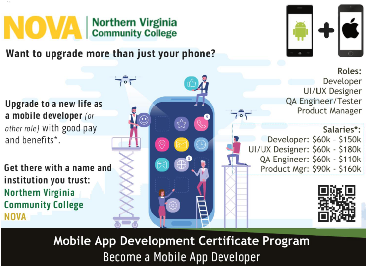 become a mobile app developer at northern virginia community college